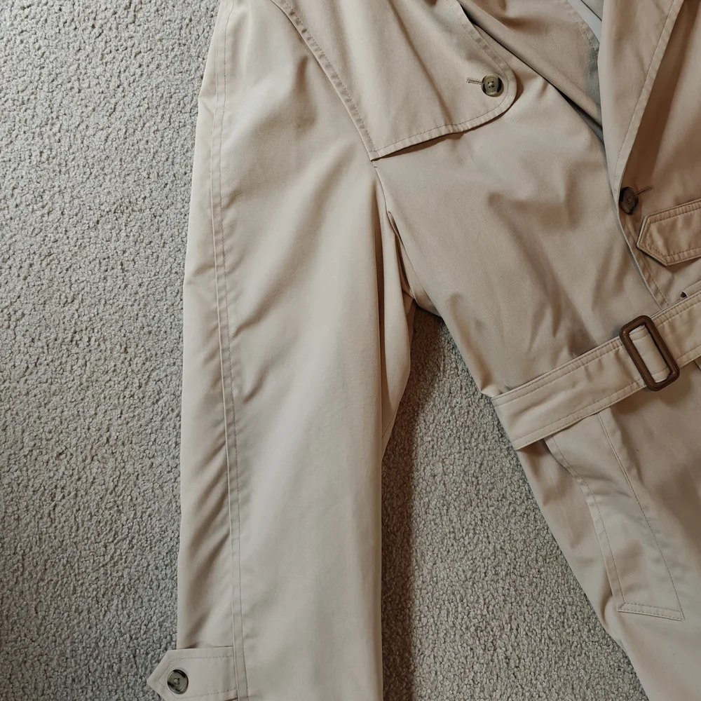 Vintage Christian Dior Monsieur 46 XL Classic Beige Trench Coat - Picture 3 of 16